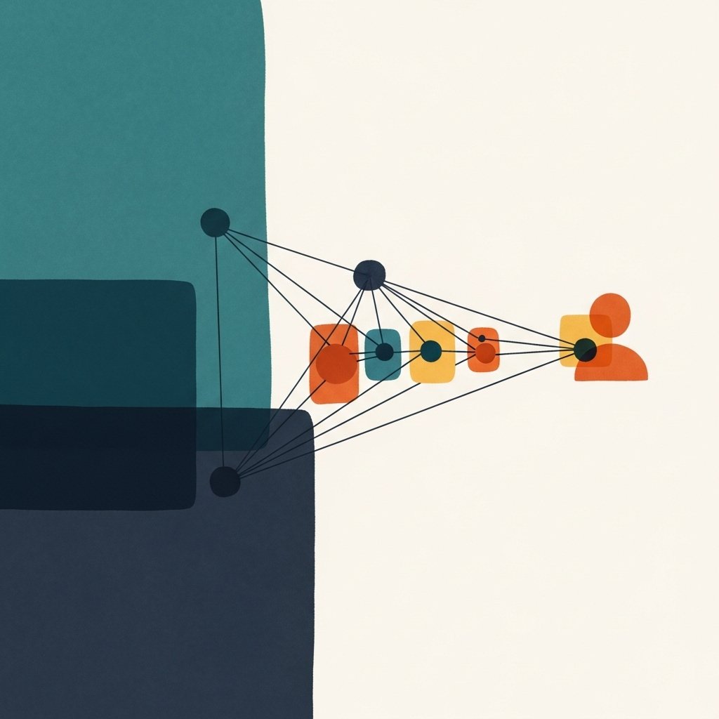 AI system designing a precision targeting strategy, connecting deeply with a specific audience using their language, demonstrating brand authenticity, and cultivating loyal supporters