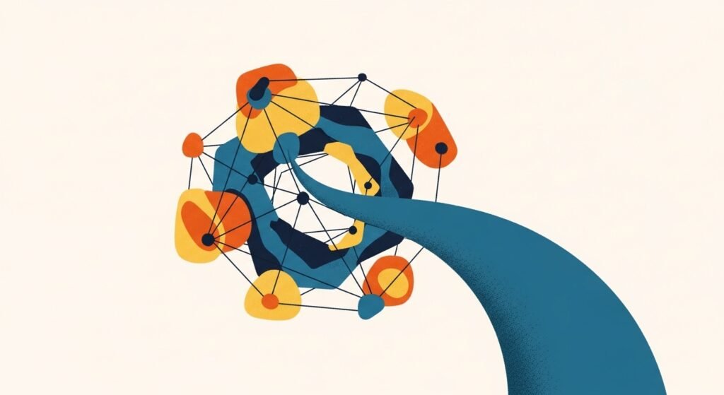 AI system optimizing media-specific algorithms, designing campaign structures and data flows to maximize learning from conversion data, minimizing learning periods and rapidly stabilizing performance