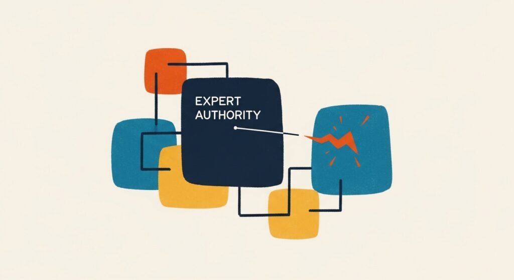 AI system building expert authority and addressing target pain points through informative content, creating brand credibility and naturally cultivating a loyal audience